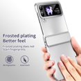 thumbnail image 2 of MonsDirect for 6.7 inch Samsung Galaxy Z Flip 4 5G 2022 Case, Hinge Protection Plating Frame Hard PC Back Shell Slim Shockproof Full Coverage Bumper Protective Shell Cover for Galaxy Z Flip 4, Silver, 2 of 7