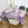 thumbnail image 2 of Yayeee Tablecloths 60" x 90" Rectangle Wrinkle Resistant Party Table Cover, Pastel Purple Marble Pattern, 2 of 8