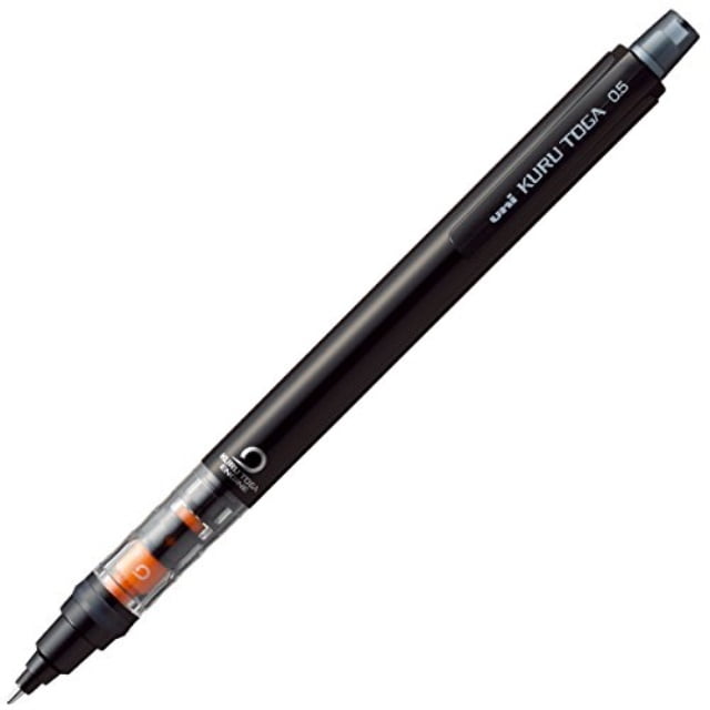 New Mechanical Pencil Kurutoga Pipe Slide Model 0.5mm Black Body