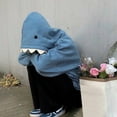 thumbnail image 5 of Cute Shark Hoodie Long Sleeve Hooded Sweatshirt with Pockets Kawaii Shape Pullover Hoody Hoodies for Women, 5 of 8