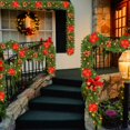 thumbnail image 2 of SHAVINGFUN Guirnalda Navide&ntilde;a, Guirnalda de Navidad con Luces,con 30 LED Luces 2.7 M,Decoraciones de Navidad,para Escaleras, Chimenea, Puerta, &aacute;rboles de Navidad, Jard&iacute, 2 of 7