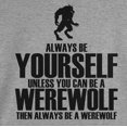 thumbnail image 4 of Old Glory Youth Halloween Always Be Yourself Werewolf Long Sleeve T Shirt, 4 of 6