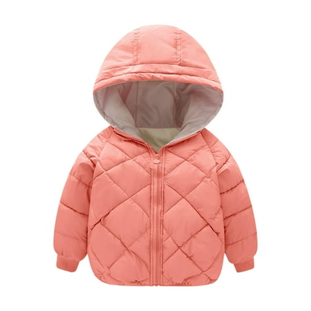 

Youmylove Toddler Kids Baby Boys Girls Winter Warm Solid Coats Ears Hooded Padded Jacket Outwear Children Clothing