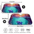 thumbnail image 3 of Kdxio Hawaiian Island Dolphin Print Windshield Sun Shade,UV Rays and Sun Heat Protection,Sunshade for Car Windshield,Car Shade Front Windshield -, 3 of 5