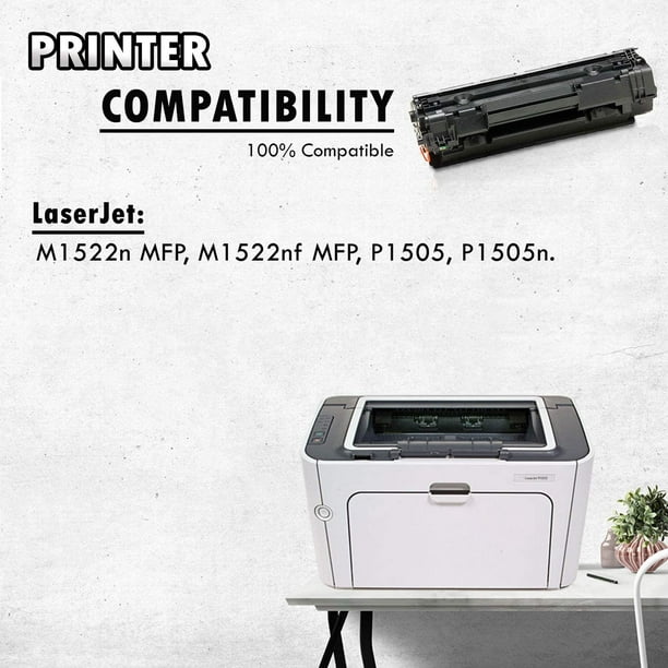 Toner HP CB436A - Pour imprimante laser - Toner