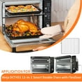 thumbnail image 5 of GWY Wire Rack for Ninja DCT401/DCT451/DCT601 Oven, 13"×12.4" Stainless Steel Toaster Oven Replacement Parts Accessories Dehydrator Grill Rack, Silver, 1 Pack, 5 of 7