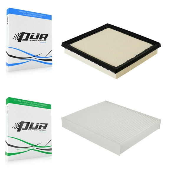 PUR 1x Air + 1x Cabin Filter (2 Total) Kit for Car Subaru Crosstrek Outback Impreza Ascent Legacy KFL-100420