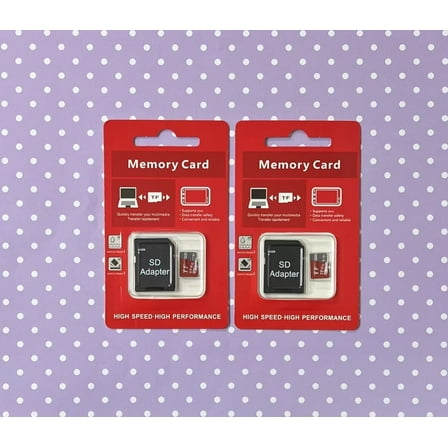 2 Piece x 1 TB / 1024 GB SD TF Memory Card with Adapter