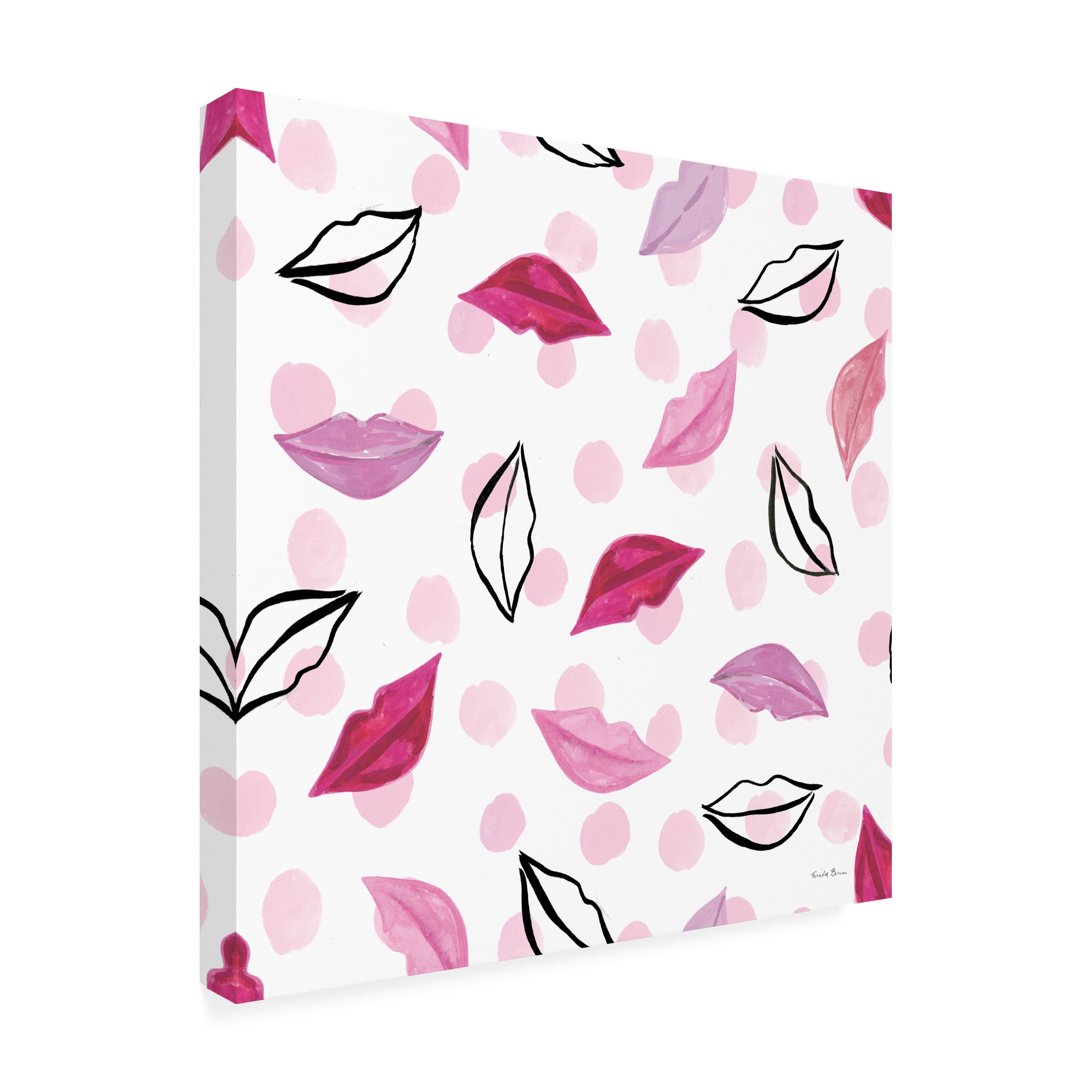 Farida Zaman 'Think Pink Pattern III' Canvas Art
