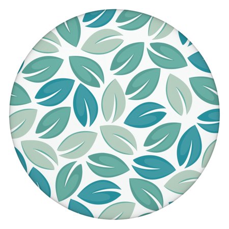 Romantic Floral Elastic Table Cover Round Waterproof Tablecloth with Floral Print & Bee Artwork