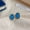 Color 07, variant on Faty-T High-end blue color series droplet-shaped earrings with a unique design and diffused acrylic stud earrings