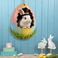 thumbnail image 5 of LEFTHIGH Home 2D Easter Door Sign Wooden Welcome Hanging Plate Colorful Bunny Spring Festival Entrance Classroom Party Wall Decoration Child-Friendly Unique St Patricks Day, 5 of 6