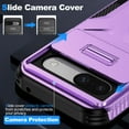 thumbnail image 4 of Allyechgroup Google Pixel 8 Pro Case with Screen Protector, Sliding Camera Lens Protective Heavy Duty Shockproof Anti-Scratch Bumper Protective Phone Case for Google Pixel 8 Pro, Purple, 4 of 6