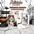 thumbnail image 2 of Decoración de Halloween Esqueleto Huesos aterradores Forma de calavera Fiesta humana, Esqueleto articulado aterrador Decoración de Halloween Fiesta de Halloween, 2 of 5