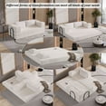 thumbnail image 4 of 80"4-in-1 DIY Floding Out Futon Couch, 78.5" Loveseat Convertible Sleeper Sofa Bed, Chenille Modular Sectional Sofa with Fixed-Shape Frame,for apartment,living room, 4 of 8
