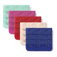 thumbnail image 1 of Correa Del sujetador extensor Allegra K 5Pcs 3 Ganchos longitud Ajustable Beige-Rojo-Azul Royal-Turquesa-Fucsia Una talla, 1 of 5