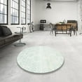 thumbnail image 4 of Ahgly Company Machine Washable Indoor Round Contemporary Light Gray Area Rugs, 5' Round, 4 of 7