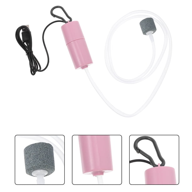 Hytrove 1Jgo Aerador De Aire USB Para Acuario Rosa Con Material Resistente Ideal Para De Peces En Casa