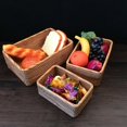 thumbnail image 2 of cestas de ratán tejidas a mano, caja de almacenamiento, cestas para organizar frutas y verduras, caja de almacenamiento orgánica, como se muestra, como se muestra, 2 of 5