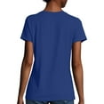 thumbnail image 3 of Hanes X-Temp V-Neck T-Shirt (42V0) Deep Royal Blue, 3XL, 3 of 6