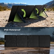 ALLPOWERS R2500 Portable Solar Generator Kit, 200W Foldable Solar Panel with 2500W 2016Wh LiFePO4 Portable Power Station, for Outdoor Camping, Home Backup, RV, Power Outage, [Shipping Separately]