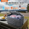 thumbnail image 3 of VEVOR 25L Portable Car Refrigerator Freezer - Dual Zone Compressor for Car and Home, 3 of 12