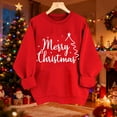 thumbnail image 3 of qucoqpe Women's Christmas Print Crewneck Sweatshirt Fall Winter Fashion Long Sleeve Casual Holiday Pullover Tops, 3 of 5
