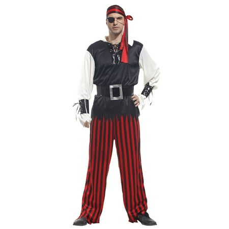 Men's Carribean Pirate Cyclopia Pirate Costume Set,