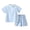 Light Blue, variant on Girls Boys Athletic Shorts Set 2 Piece Summer Clothes Outfit Breathable Mesh Tee and Gym Shorts Sizes 1-18 Years