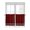 Red and Black, variant on Half Window Curtains 24 Inches Long, Red Black Plaid Window Treatment Curtain Drapes, Country Vintage Bear Buffalo Gingham Short Curtains Tiers for Kitchen Over Sink, 27.5"x24", 2 Panels