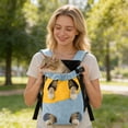 thumbnail image 5 of MKHSQHDG Today's Deals Lightweight Backpack Suitable for Small and Cats Easy to Adjust Shoulder Strap Basic Leg Exposure Design Durable Suitable for Daily Use, 5 of 5