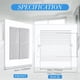 thumbnail image 4 of 2X Repuestos para Cubierta de Ventilador de Escape de Baño de 30 X 30 cm, para Rejilla de Ventilación Cuadrada de Baño y Ventilador de Techo., 4 of 5