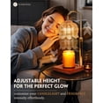 thumbnail image 6 of Funistree Candle Warmer Lamp with Timer, Adjustable Electric wax warmers for Jar Candles, Gifts for Women Mom Friend, Flower Candle Warmer Light, Home Decor, 6 of 7