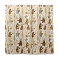 thumbnail image 2 of Yayeee Shower Curtain with Hooks 72"x72" Waterproof Fabric Bathroom Hanging Decor, Musical Animals Pattern, 2 of 5