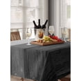 thumbnail image 6 of Black Grey Ombre Table Cloth, Farmhouse Vintage Wooden Striped Waterproof Tablecloth for Rectangle Tables, Reusable Washable Fabric Table Cover for Restaurant Kitchen Dining Tables 60"x102", 6 of 6