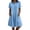 Light Blue, variant on Bxsruta Womens Casual Shirt Dress Short Sleeve Collared Pockets Sundress