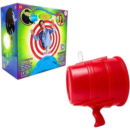 Air Cannon toys- Handheld Air Blaster for Adults Red | Single Shot Air Vortex Cannon Toys Air-Powered Blowing Gun Blows Em Away Air shooter Blaster Cannon