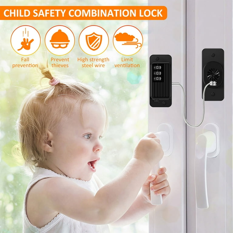 Qenwkxz 2PCS Refrigerator Lock Self Adhesive Fridge Combination