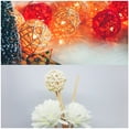 thumbnail image 4 of Uxcell 6 Pcs Wicker Rattan Balls 1.2 Inch Rattan Decorative Balls Vase Fillers for Wedding Party Grey, 4 of 5