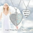 thumbnail image 7 of Midir&Etain Angel Wings Urn Necklace for Women Men 925 Sterling Silver Opal Angel Wing Heart Urn Pendant Necklace for Ashes Cremation Jewelry, 7 of 7