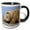 Black/White, variant on 3drose, Usa, Alaska, Lake Clark Np, Grizzly Bear Cub - Us02 Bja0250 - Jaynes Gallery, 11oz Two-tone Green Mug