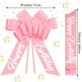 thumbnail image 3 of Car Bow Datanly, vinilo impermeable de 30 pulgadas, color rosa claro, 3 of 7