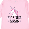 thumbnail image 4 of Inktastic Big Sister Again Unicorn Girls Long Sleeve Toddler T-Shirt, 4 of 5