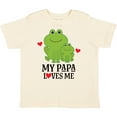 thumbnail image 3 of Inktastic My Papa Loves Me Boys Frog Boys Toddler T-Shirt, 3 of 5