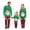 Green#①, variant on Family Christmas Pajamas Matching Sets Long Sleeve Christmas Tree Printed Shirt and Pocket Pants Holiday PJs
