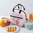 thumbnail image 4 of HUIACONG Lunch Bag with Cute Axolotl Print, Insulated Lunch Cooler Bag Made of Aluminum Film Material, Lightweight Soft Carrier for Office Hiking and Outdoor, 4 of 10