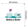 thumbnail image 4 of Children Cute Animal Wall Decal Decoration Cute Fishes Aquarium Bowl Fish Lovers Decal Lasts Years and Easily Removable - Size: 20 In(W) x 14 In(H), 4 of 5