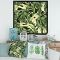 thumbnail image 3 of Designart 'Natural Green Leaves Exotic On Dark II' Tropical Framed Art Print, 3 of 4