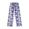 thumbnail image 4 of Pantalon de Pyjama Violet Clair pour Femmes, Bas de Pyjama Long Doux Décontracté TG, 4 of 5