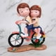 thumbnail image 4 of Dekaim Adorno Resina Bicicleta Pareja Forma Artesanía Decoración del Hogar Matrimonio Regalo De Cumpleaños, 4 of 5